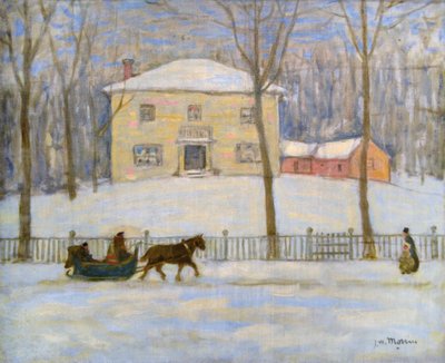 The Old Holton House in Montreal by James Wilson Morrice